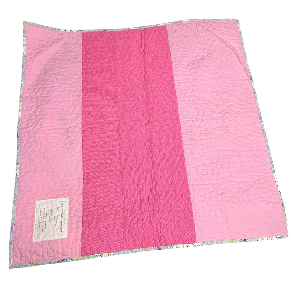 Colorful Butterfly Pattern Baby Quilt - Picture 2 of 4
